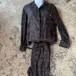 Tahari Gray Cozy Pajama Set